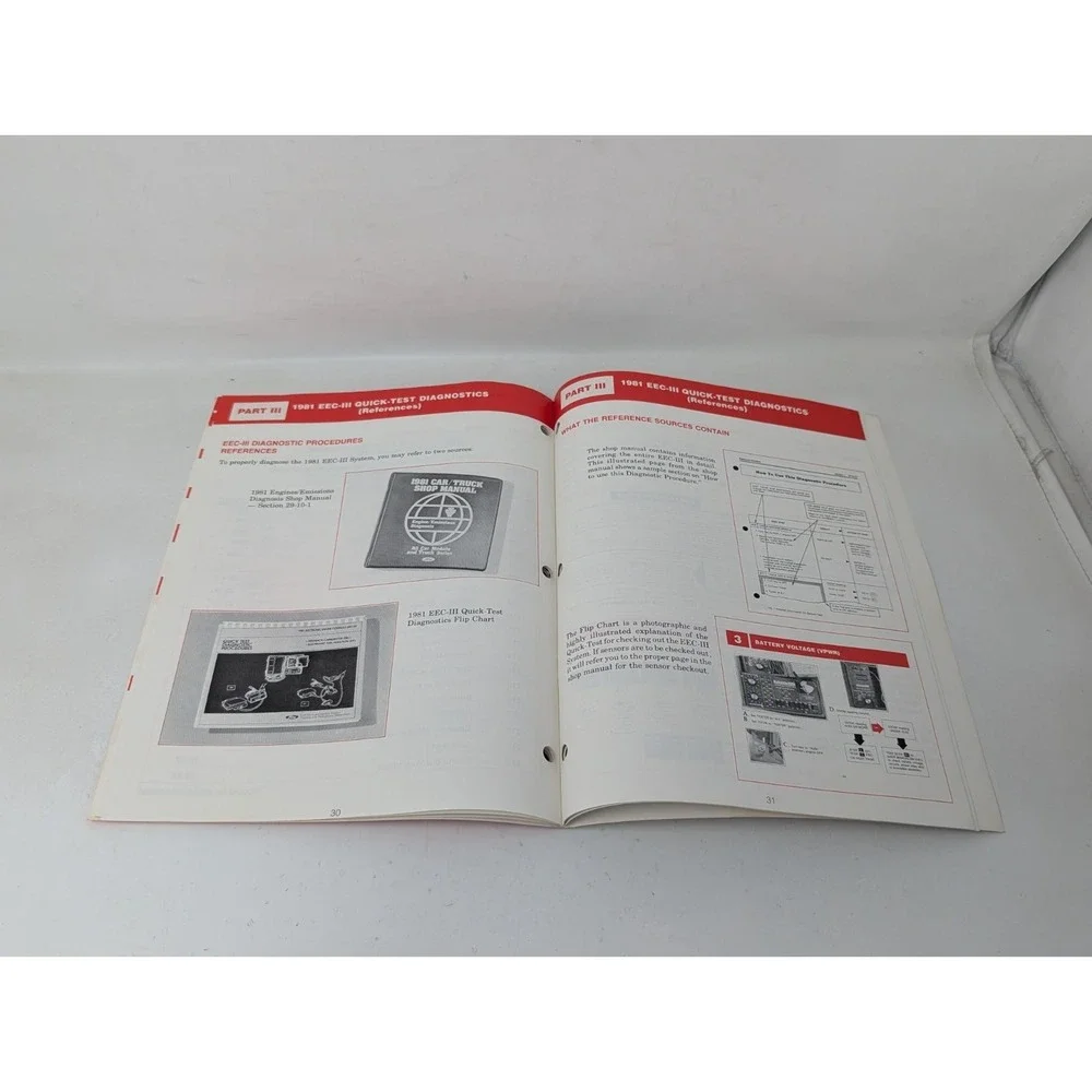 1981 Ford Service Reference‎ Manual EEC III Electronic Engine Controls EFI Fuel